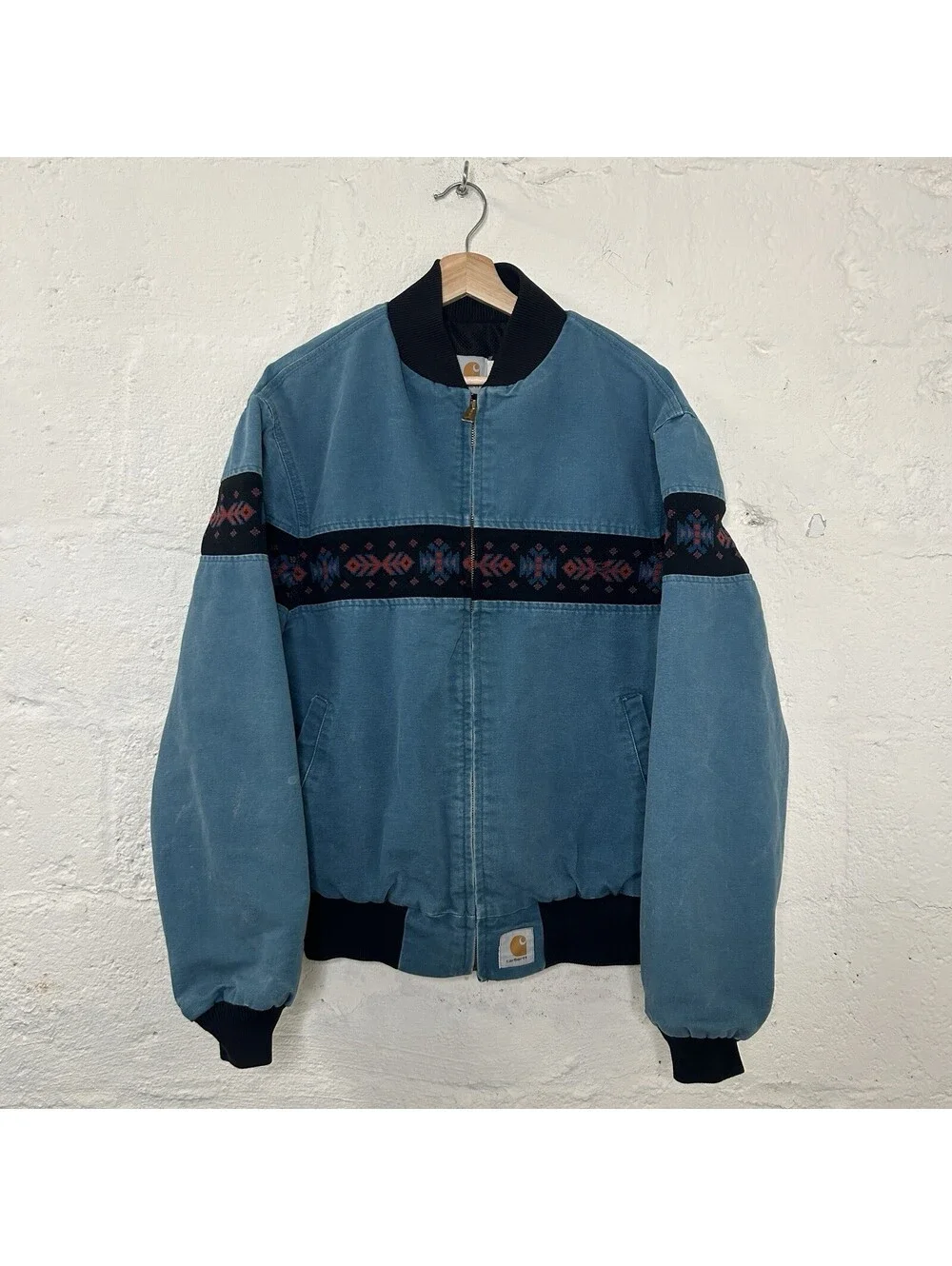 Vintage Carhartt Thermal Southwestern Aztec Jacket “Teal”